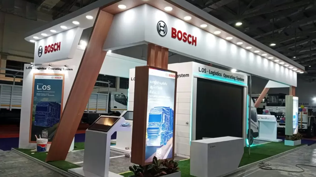 fabricated exhibition stall | Bosch stall fabricators