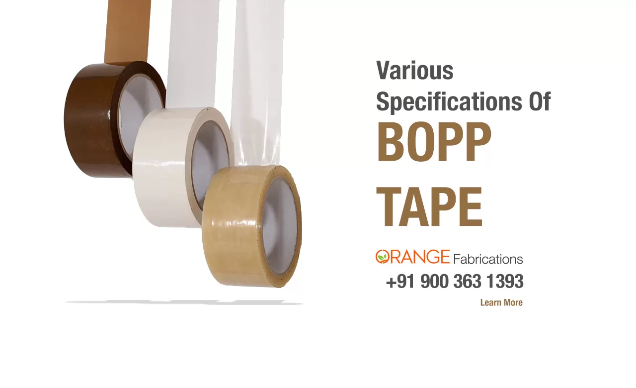 various specifications of bopp tape